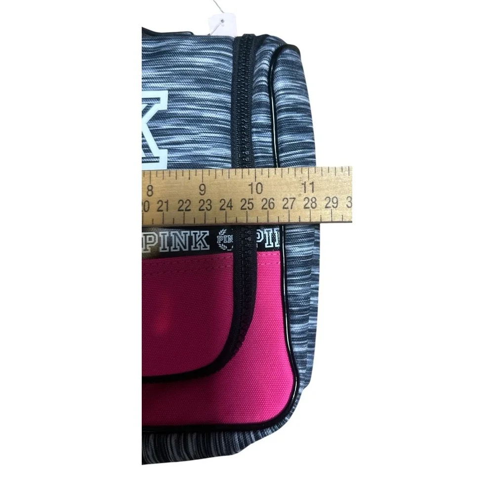 Victoria's Secret PINK Shower Caddy Gypsy Pink/ Grey Marl Hanging Travel Bag New